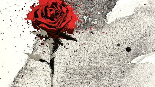 田中ラオウ《一輪の薔薇》——余白を知り尽くした画家の、引き算の到達点