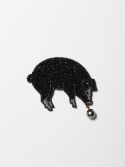 小林モー子さんシャンパンブローチ 小林モー子さんシャンパンブローチ