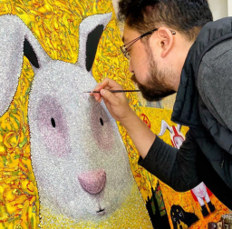 and 原画「moon 高野学 rabbit」SM号 Scenes Art | 学 高野 by t-shirt