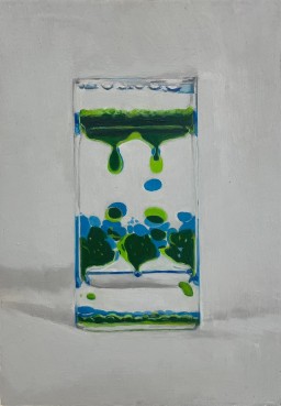 untitled-oil motion - pink green by Kojima Takuro | Art Scenes