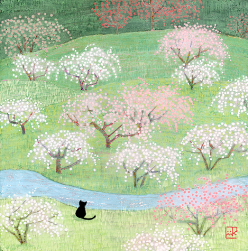 桃色の丘 by 野地美樹子 | Art Scenes | Find and collect your