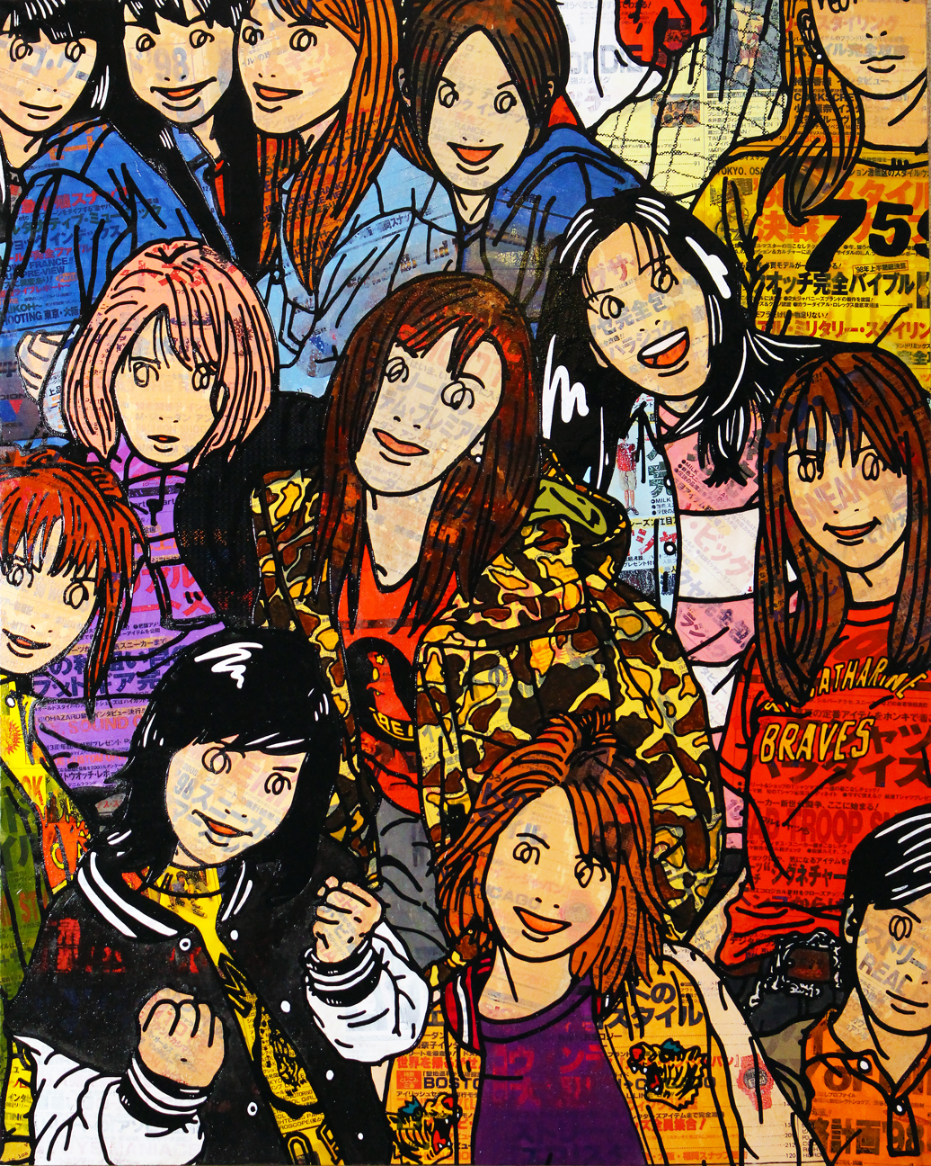 CHRIS アート作品 ??? デコラージュ キャンバス