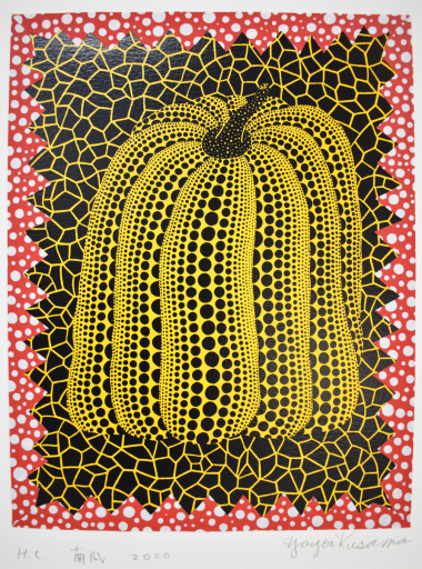 草間彌生絵画 草間彌生 Yayoi Kusama A Pumpkin(Y) | ONLINE STORE | Walls Tokyo
