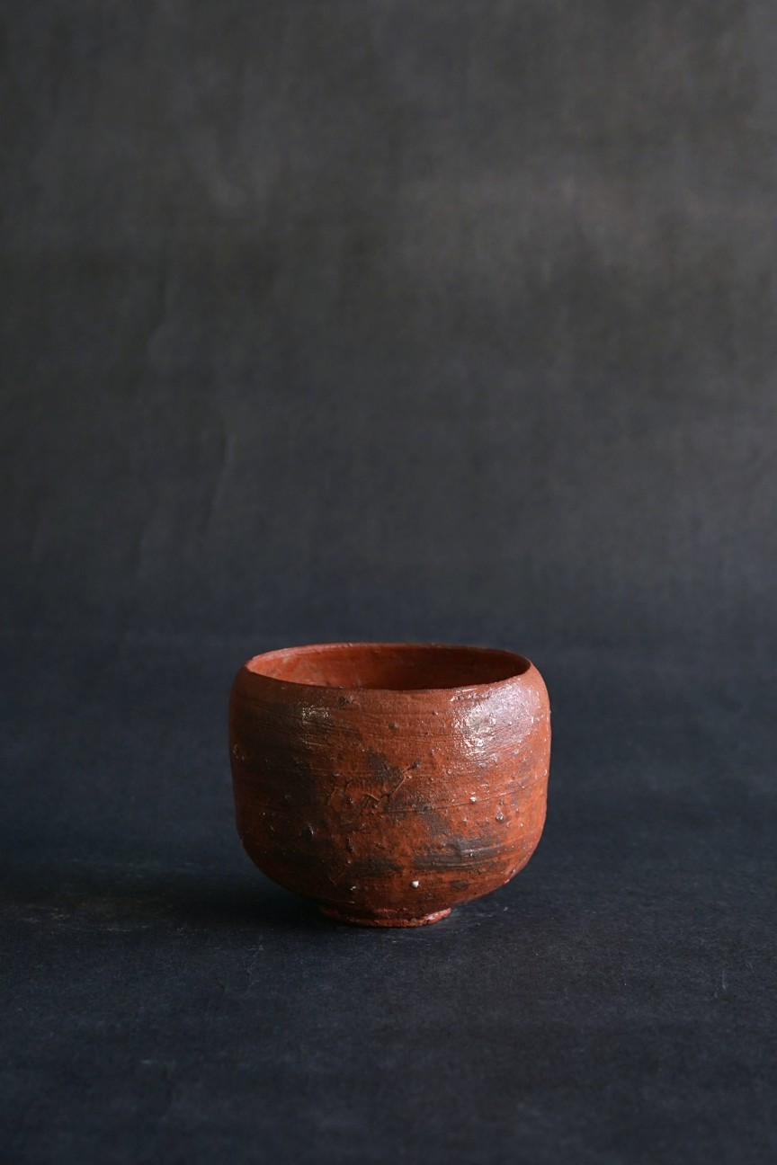 赤茶盌 | Red Chawan st01148 by 辻村史朗 | Art Scenes アート