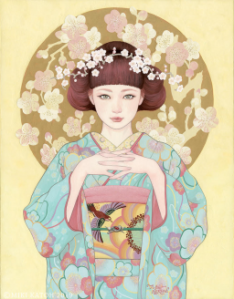 木炭画/ 神山(加藤)梅子 作