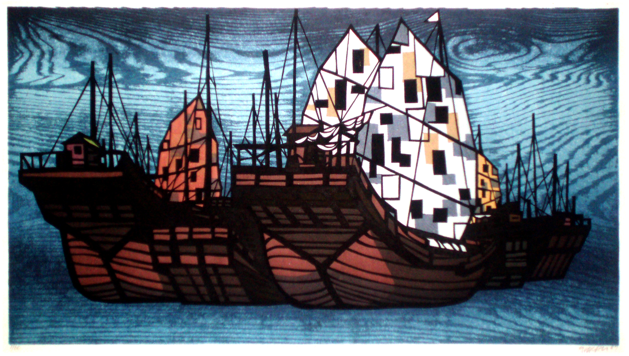 Boats of Hong Kong by クリフトン カーフ | Art Scenes アート
