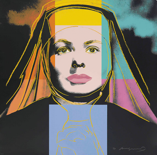額装済/Ingrid The Nun 1983 アンディ ウォーホル/ポスター Andy Warhol Ingrid Bergman 