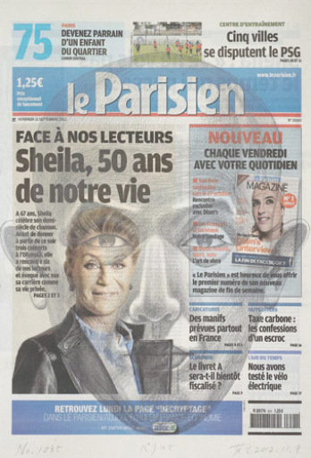 新聞と自画像 In Paris No 1035 By 吉村 芳生 Art Scenes アートシーンズ お気に入りのアートが探せる 見つかる