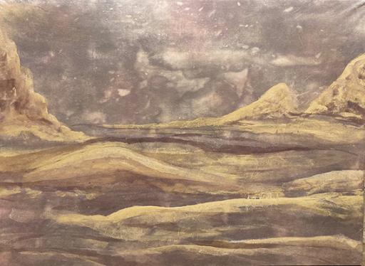 大型　横長　ロマン溢れる　古代バビロニア　砂漠　風景画 砂漠（a） by 北村瑞枝 | Art Scenes | Find and collect your