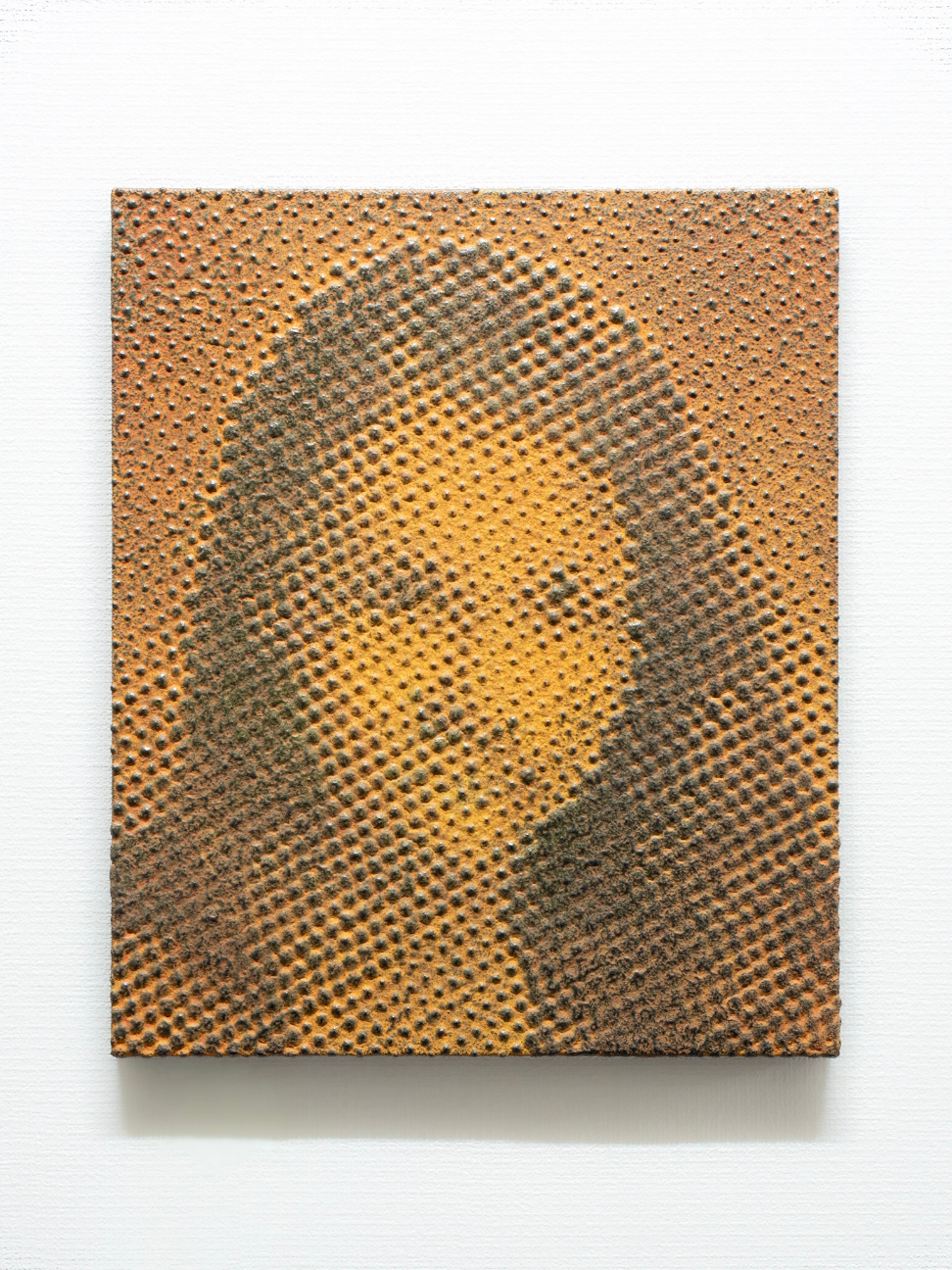 iron-oxide painting “K.F./T****79” by 加藤 智大 | Art Scenes