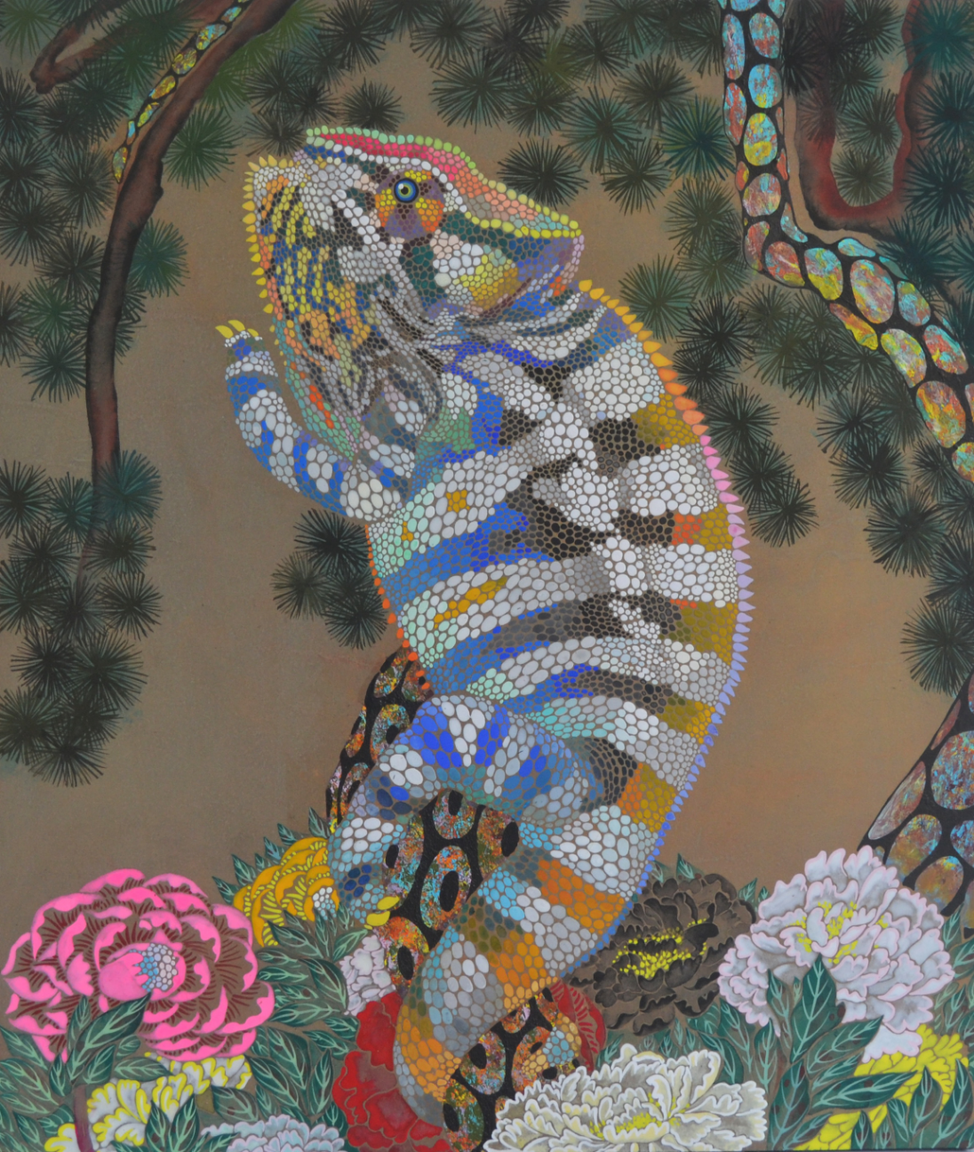 Tamatave Chameleon by 樋口 新 | Art Scenes アートシーンズ