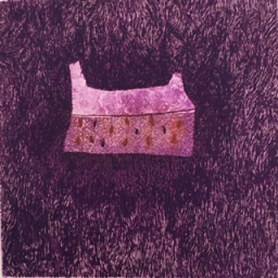 岡田まりゑ メッセージ 岡田まりゑ「祈りを届ける」銅版画 OKADA Marie, etching, sheet