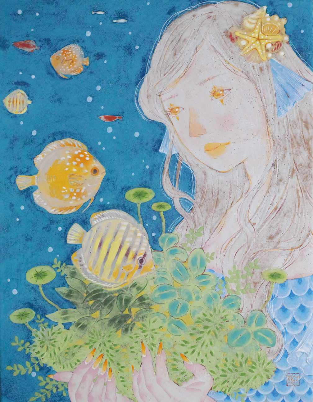 碧に澄む By 阿部千鶴 Art Scenes アートシーンズ お気に入りのアートが探せる 見つかる