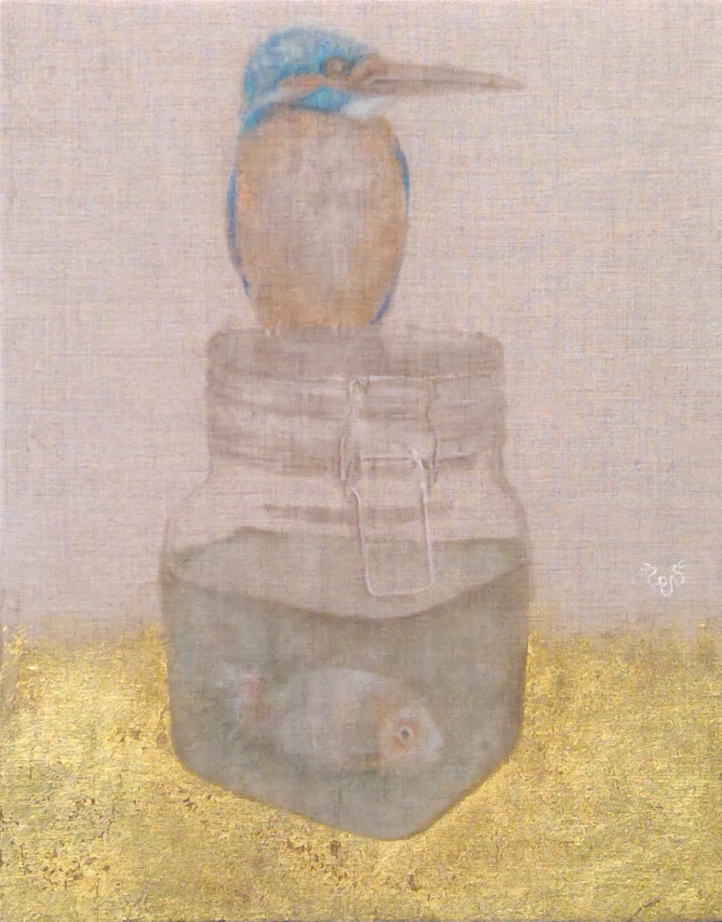 瓶詰めの金魚とカワセミ by 赤木範陸 | Art Scenes | Find and