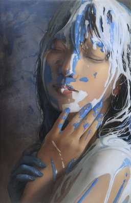 ★米村太一「視線」油彩ＳM号 真作保証　リアリズム期待の実力画家　猫画の最高傑作 米村太一の作品一覧 | Art Scenes アートシーンズ | お気に入り