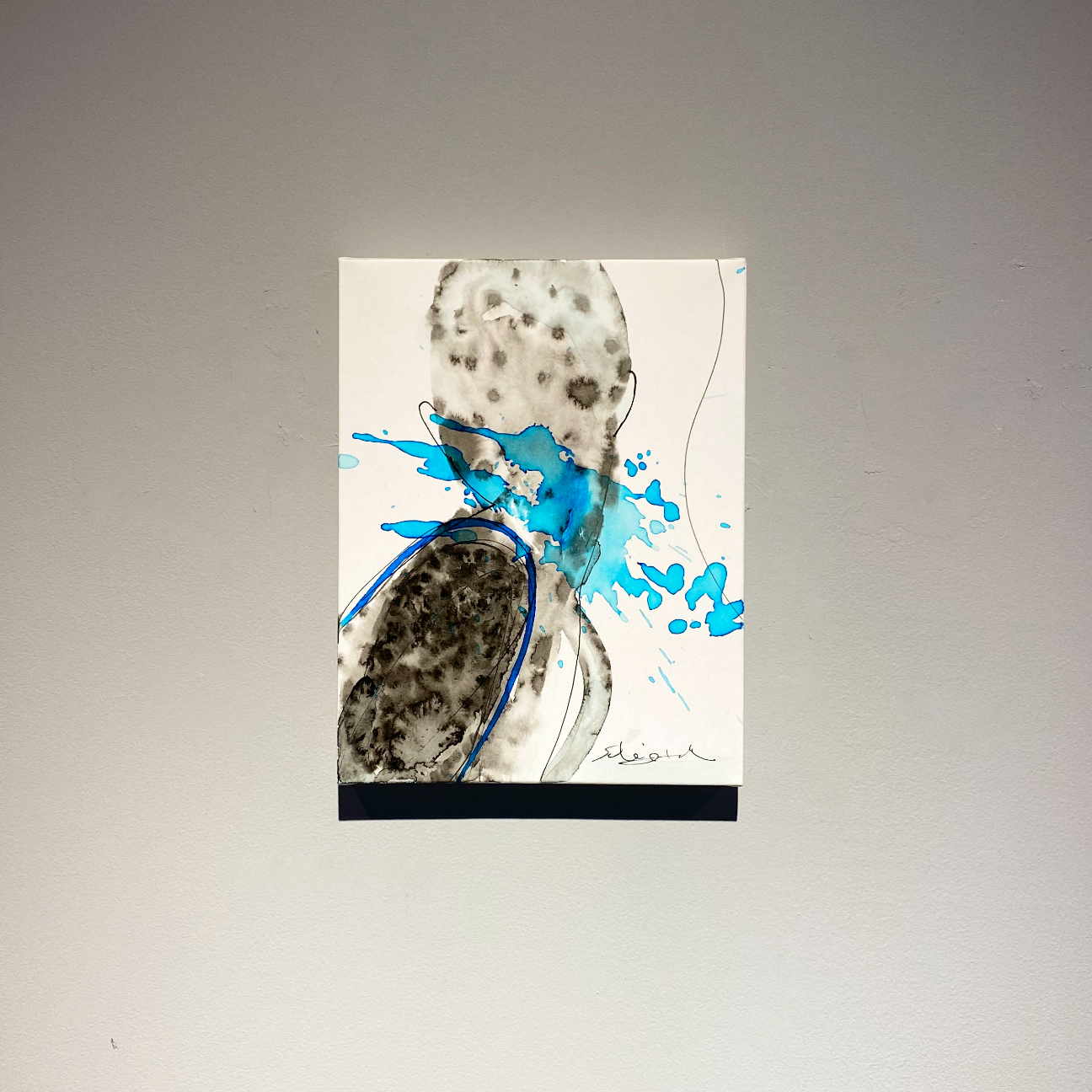 絵画(糸を使って描いた絵) 図工】『ひっぱってストリング』つくってみよう！やってみよう