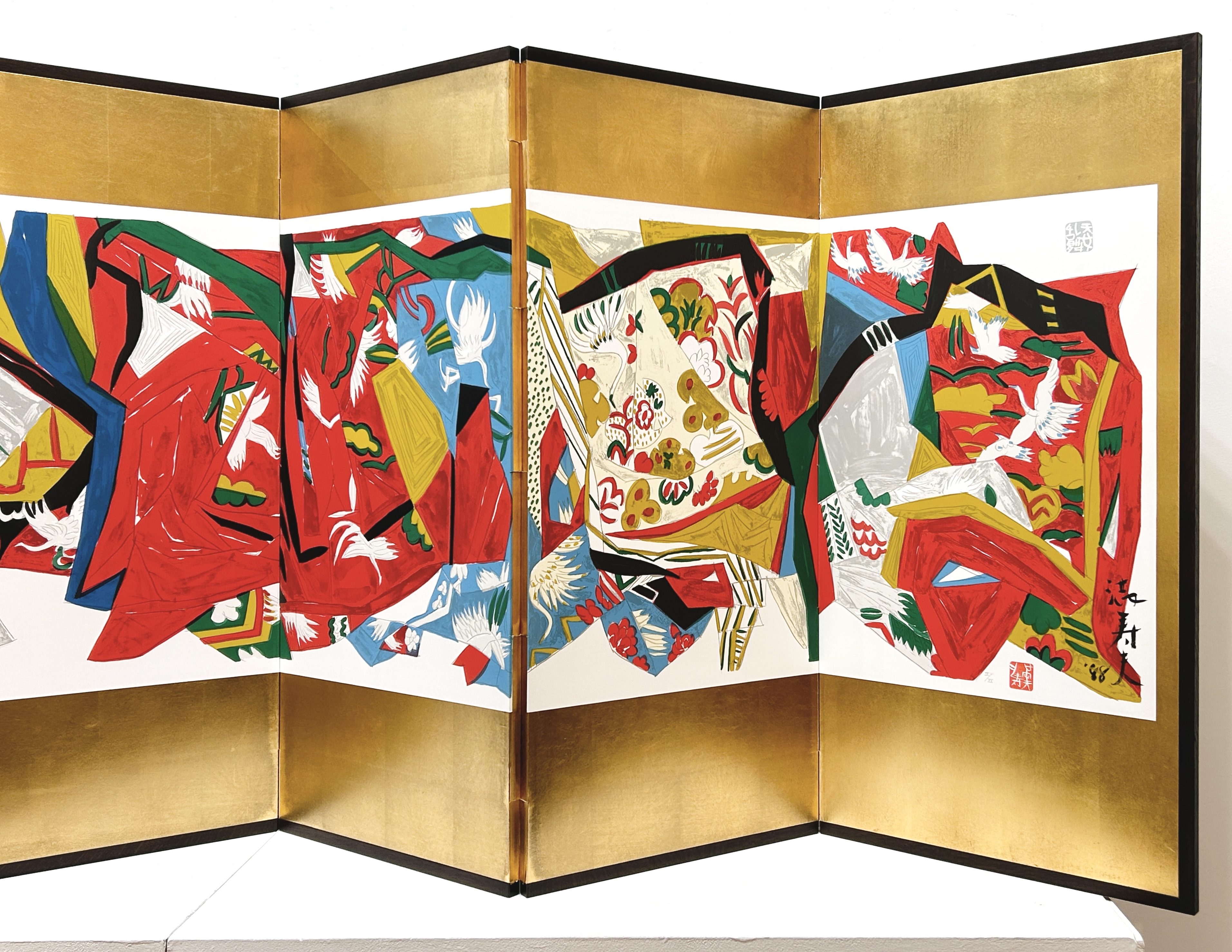 天女乱舞（六曲一双屏風） by 池田 満寿夫 | Art Scenes アートシーンズ | お気に入りのアートが探せる、見つかる