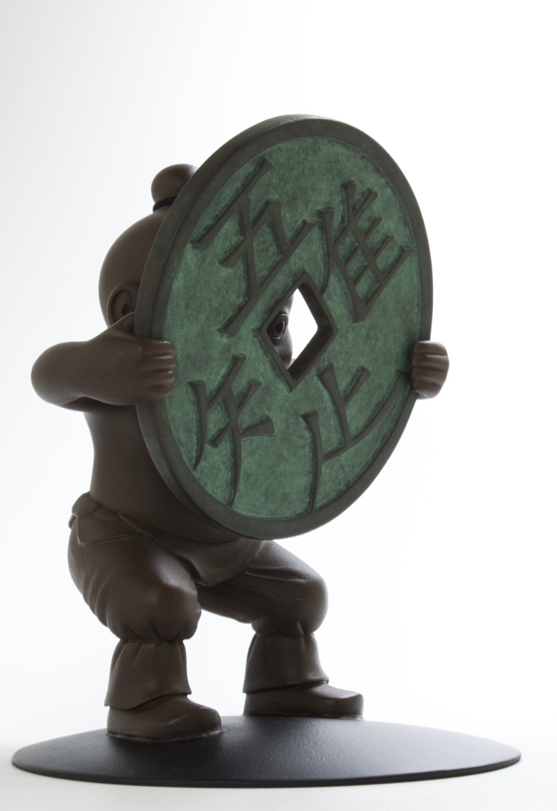 日本の伝統的な銅製子供像 ColBase