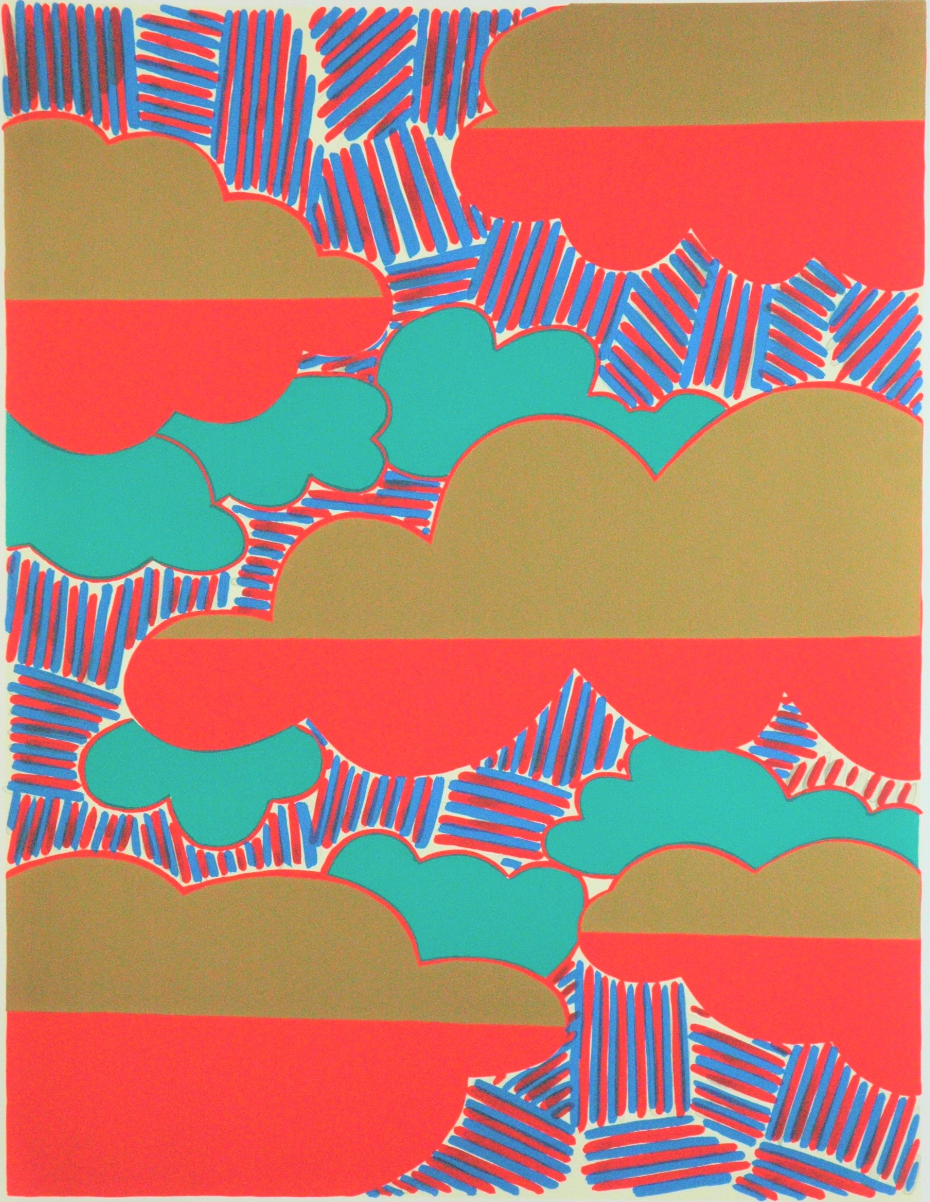 夕：リトグラフ集「雲のある風景」より by 池田 満寿夫 | Art Scenes