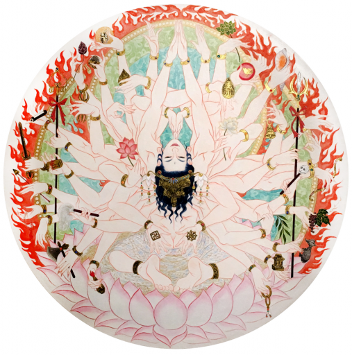 模写大津絵、千手観音 千手観音 by Ryoko KIMURA | Art Scenes | Find and collect your
