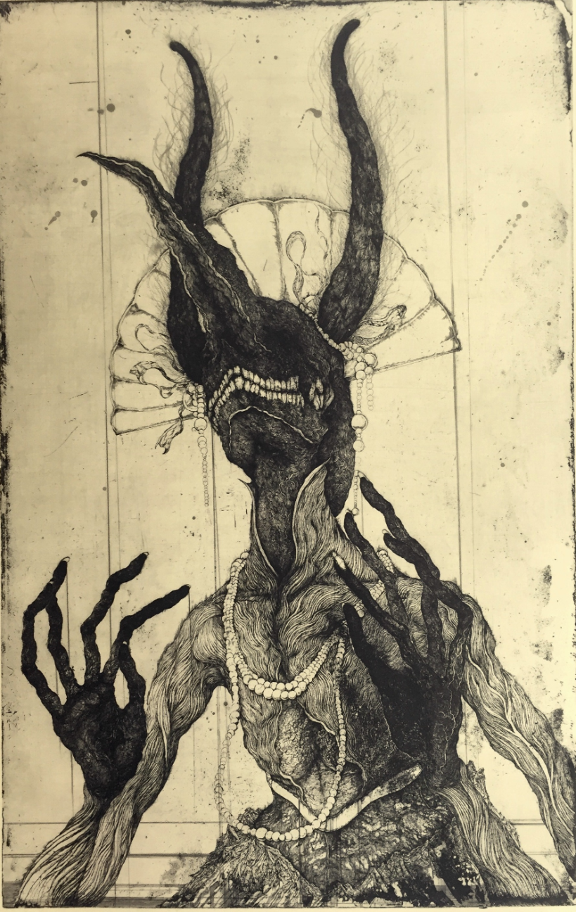 苦悩する者たち　　一点物の版画作品　絵画　芸術 ZIPANGU Ⅱ ―沸騰する日本の現代アート｜青幻舎 SEIGENSHA Art
