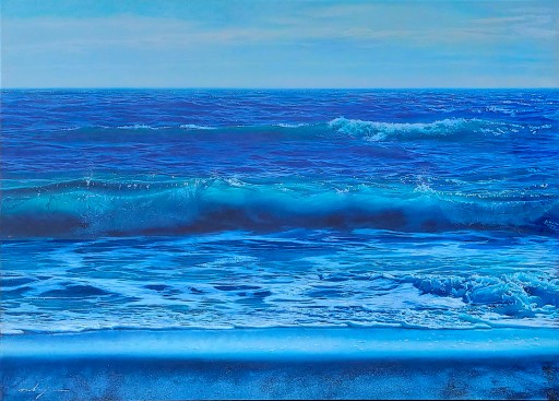 A. J. Hinton 地中海の風景 絵画