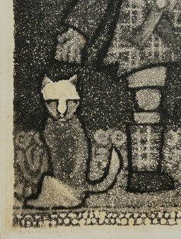 駒井哲郎「人形と小動物」 by 駒井哲郎｜Tetsuro Komai | Art Scenes