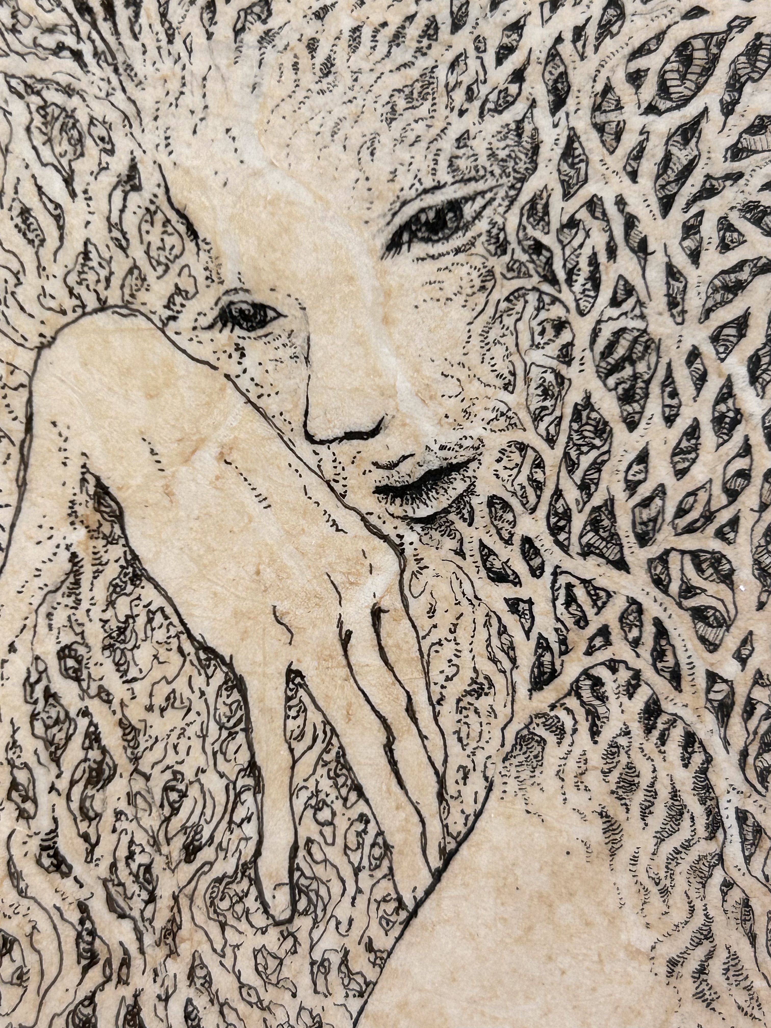 箕輪千絵子「焦がれる」 by 人人展 アーティスト, 箕輪 千絵子
