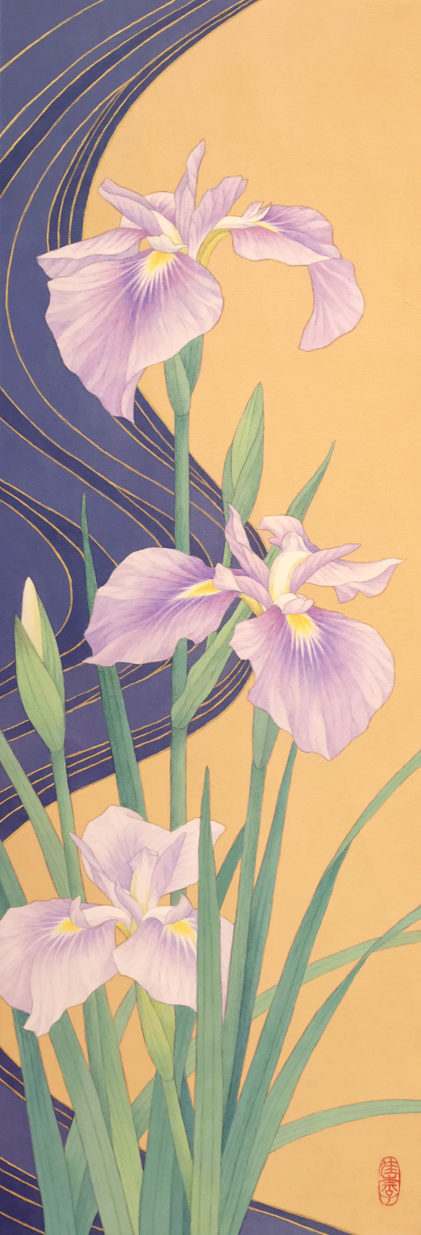 流水花菖蒲図 by 清見佳奈子 | Art Scenes | Find and collect your