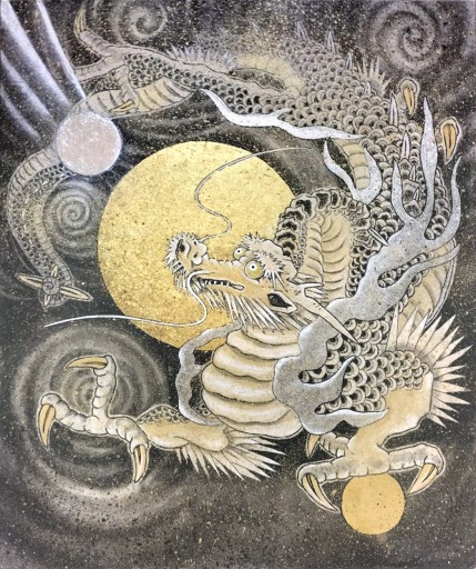 鈴木強　「笑うゾウ」  絵画　額入り 鈴木強「笑うゾウ」日本画 4号 :: 絵画買取・販売 - シバヤマ