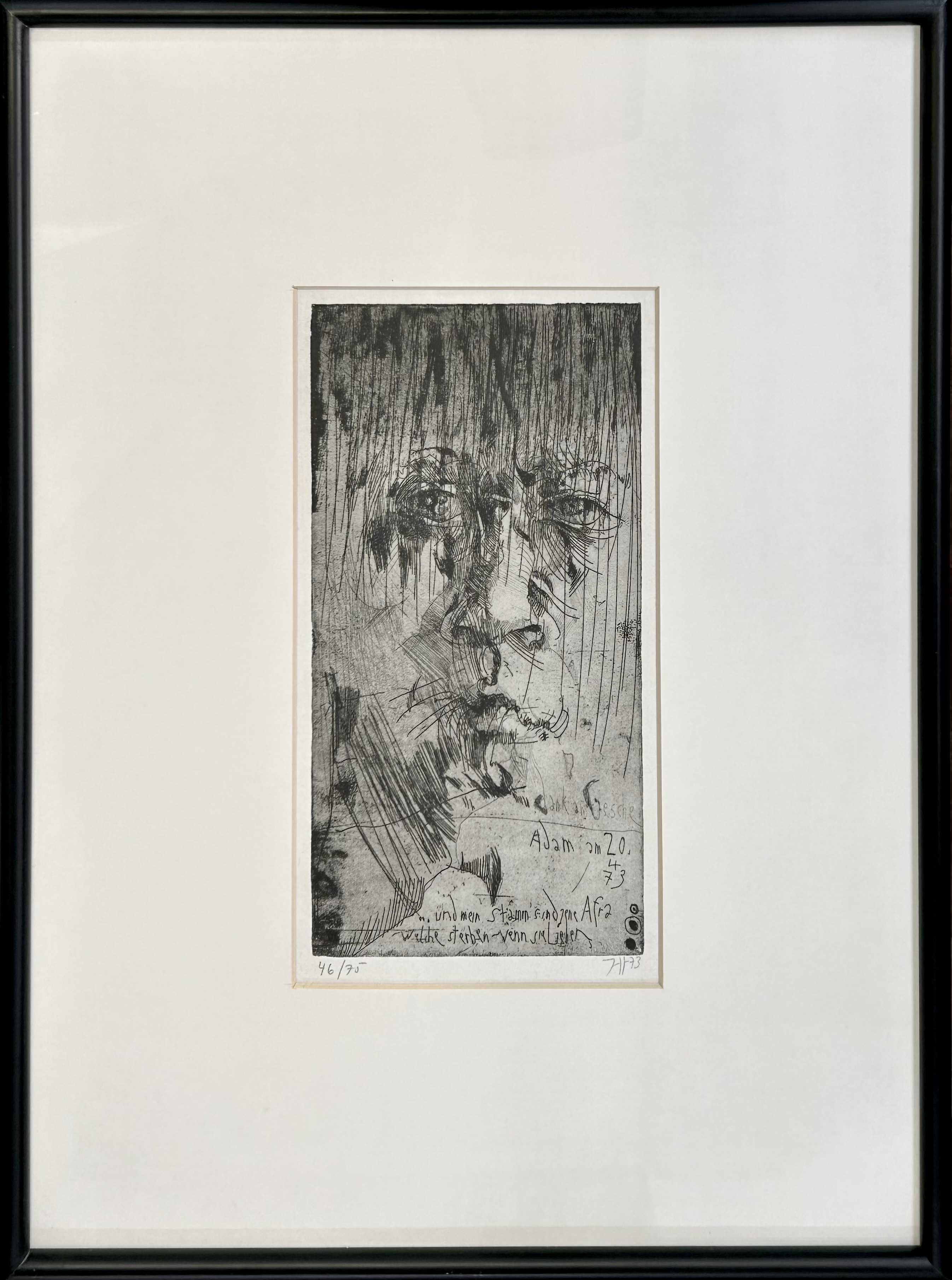self for adam by Horst Janssen | Art Scenes | Find and collect