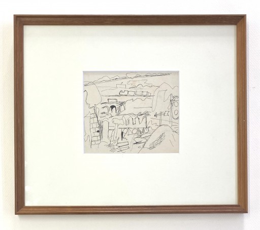 今西中通「汽車の見える風景」 by Collection of SHINOBAZU GALLERY