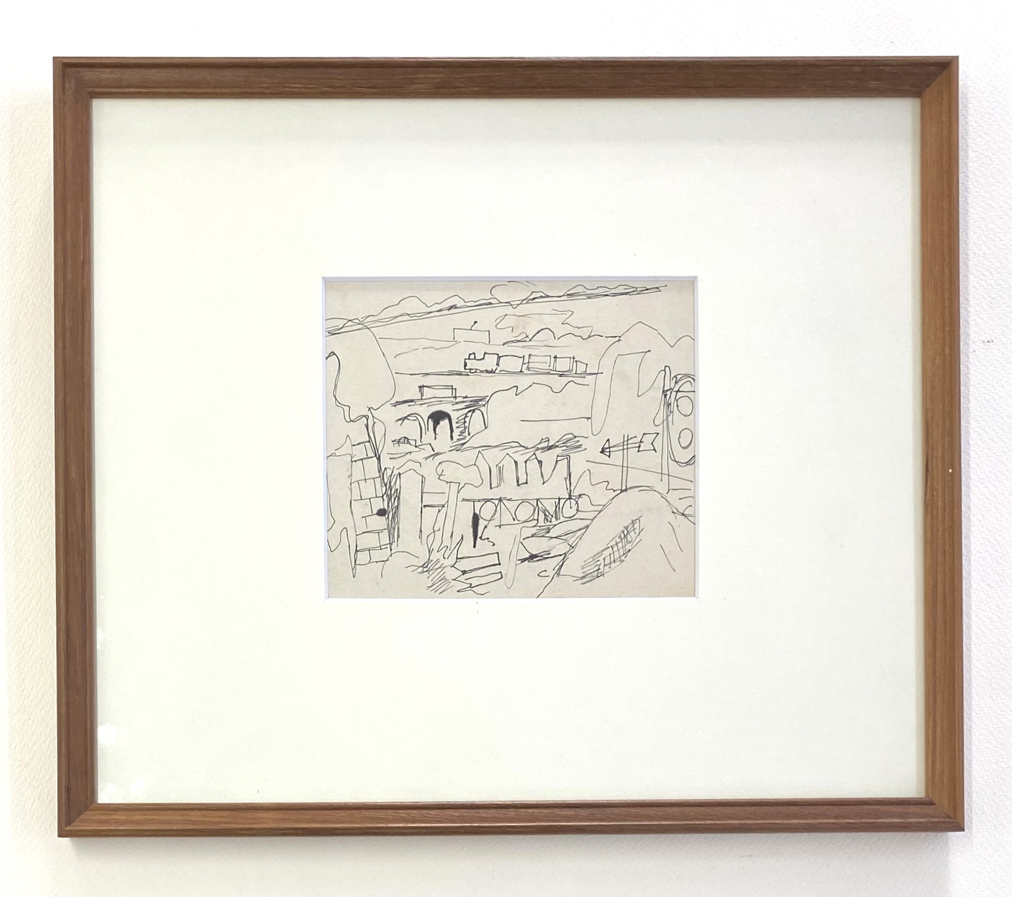 今西中通「汽車の見える風景」 by Collection of SHINOBAZU GALLERY