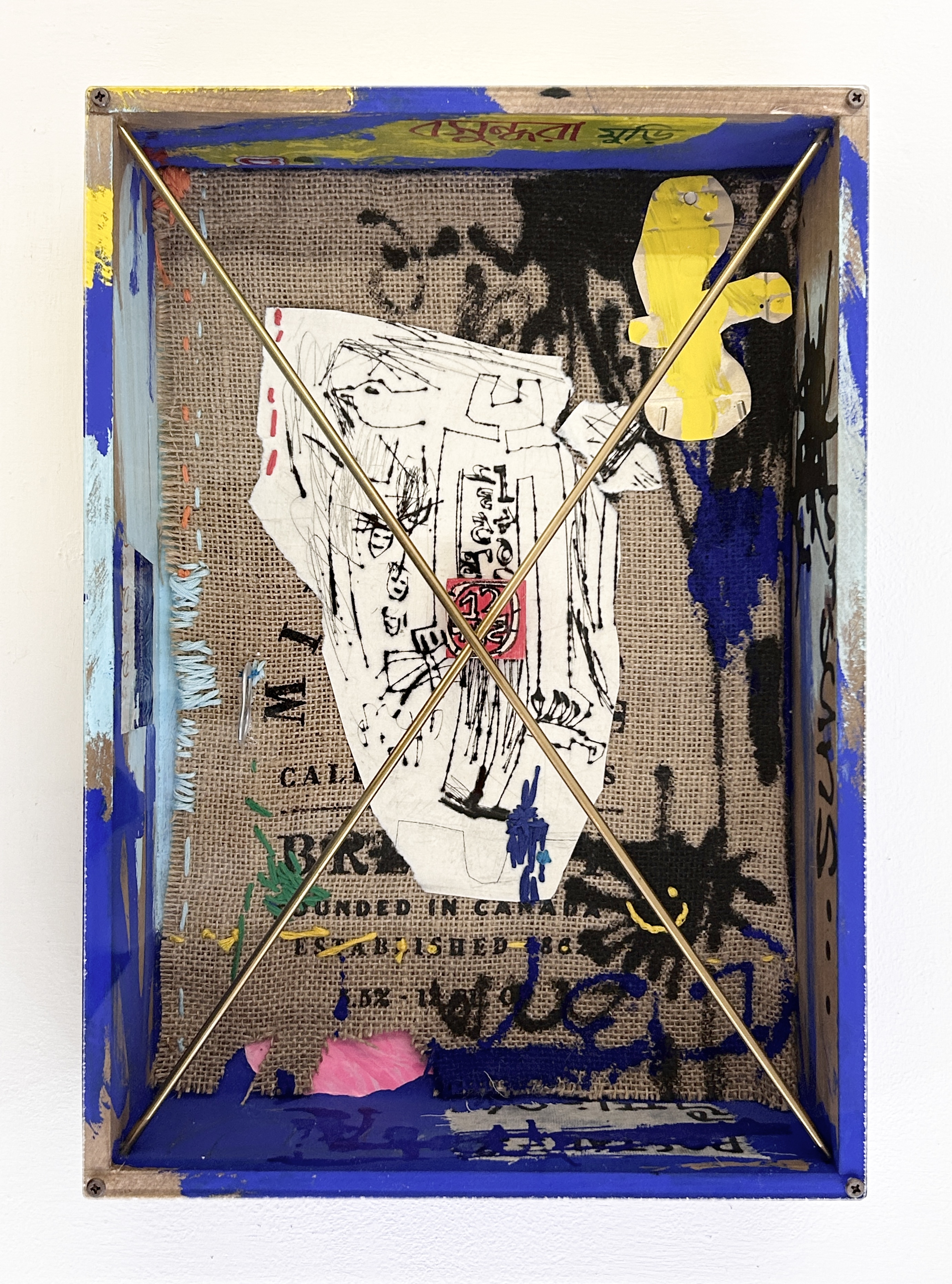 COTE MER デザイナー NORIO SATO 直筆サイン入りアート 紺 COTE MER デザイナー NORIO SATO 直筆サイン入りアート 紺 COTE MER