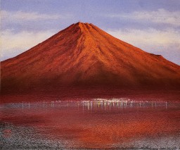 赤富士 by 清水知道 | Art Scenes | Find and collect your favorite art