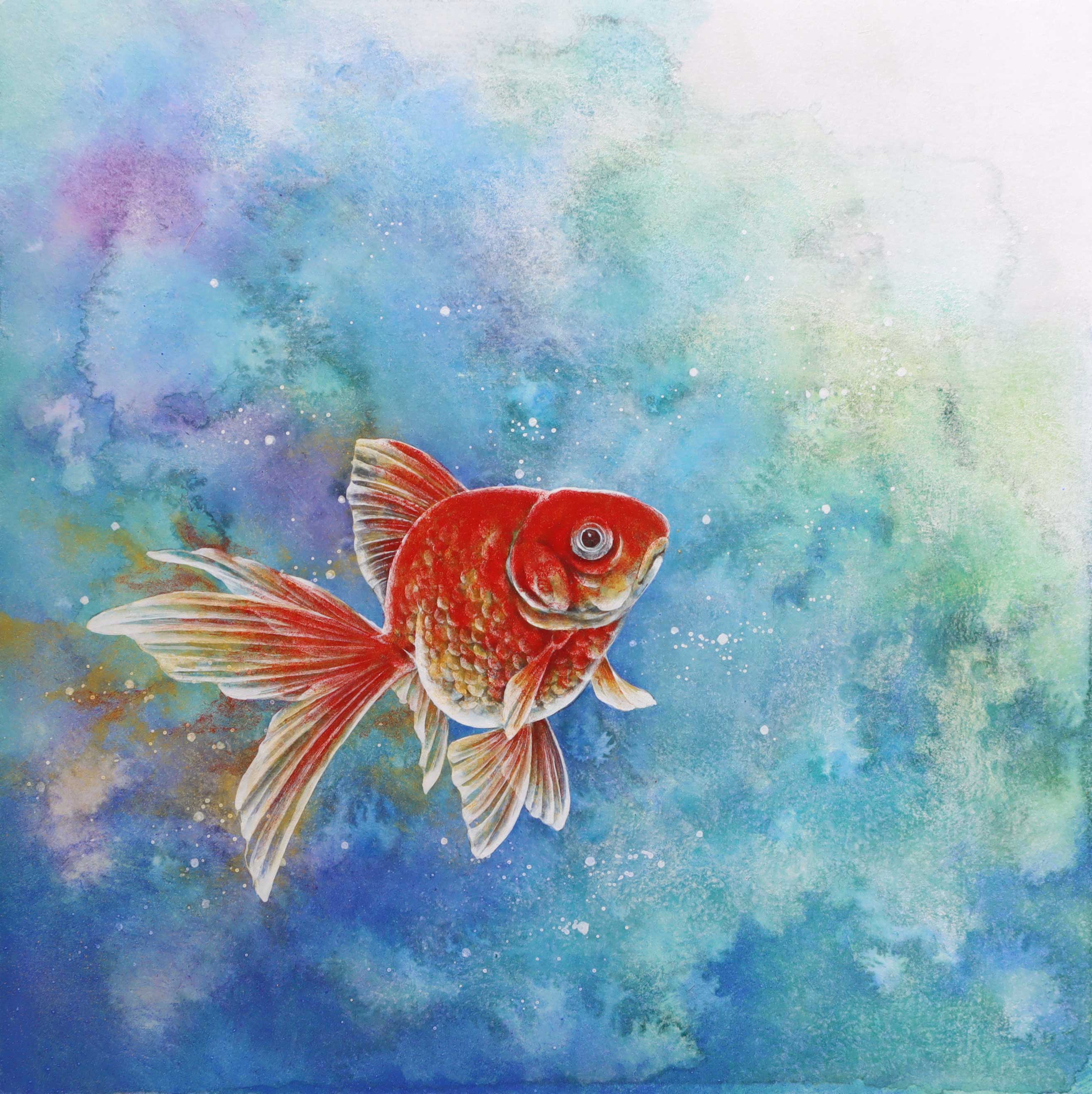 絵画　金魚 金魚 by 日月 美輪 | Art Scenes アートシーンズ | お気に入りの