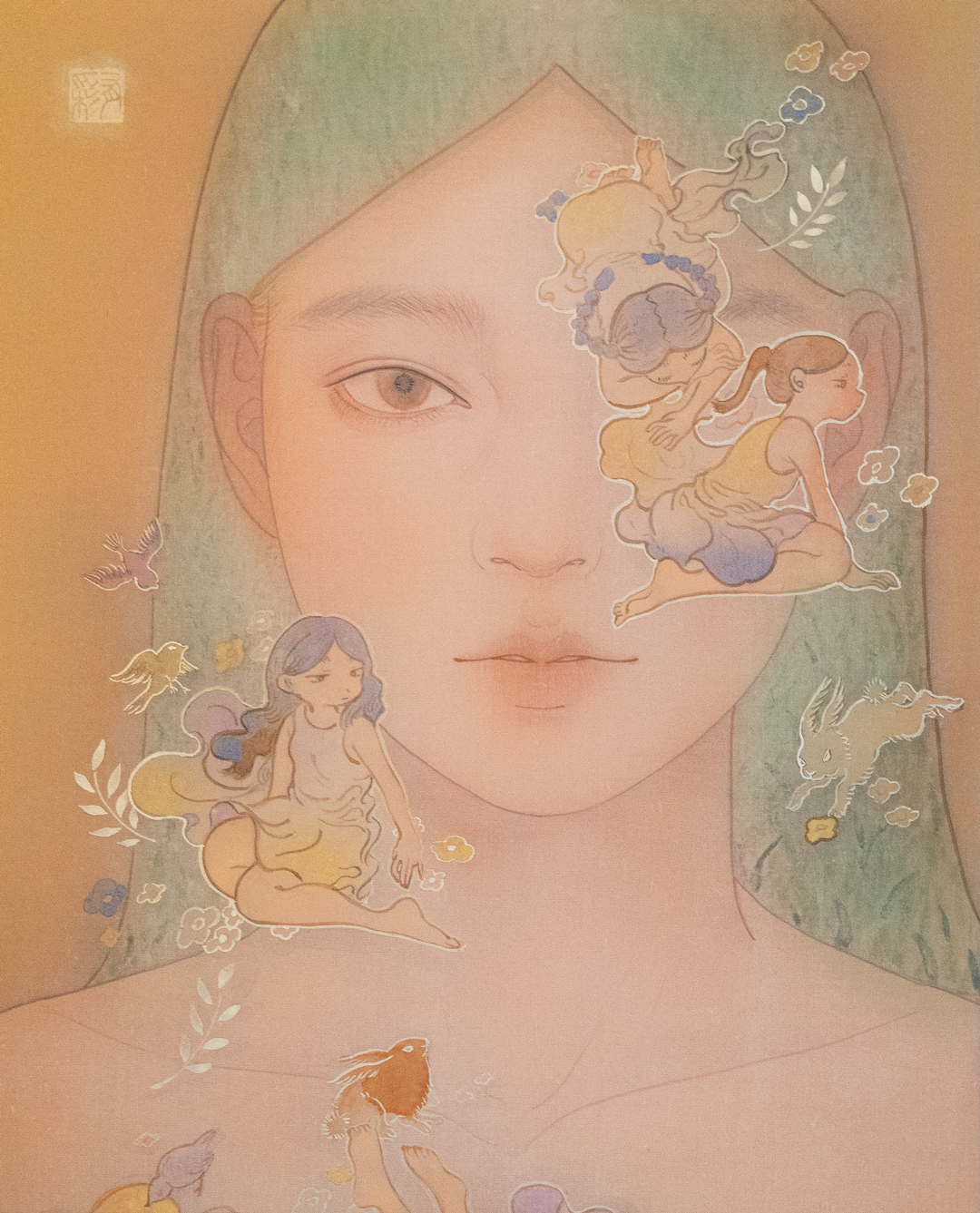 山本有彩、「日々のこと」、希少画集・額装画、日本製・新品額縁にて額装