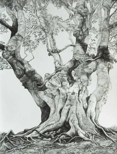 門坂 流「オークの巨木」 by Ryu Kadosaka | Art Scenes | Find and
