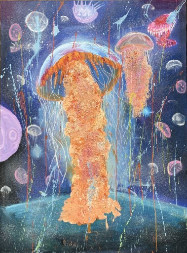 宇宙にとびだすクラゲ by 中西翔哉 | Art Scenes | Find and collect