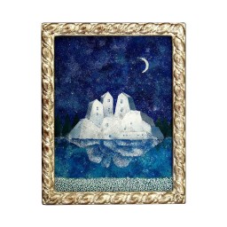 ダリーオ・デ・レゴヨス・イ・バルデース、ラ・コンチャ、夜景、希少画集画 ダリーオ・デ・レゴヨス・イ・バルデース、ラ・コンチャ、夜景