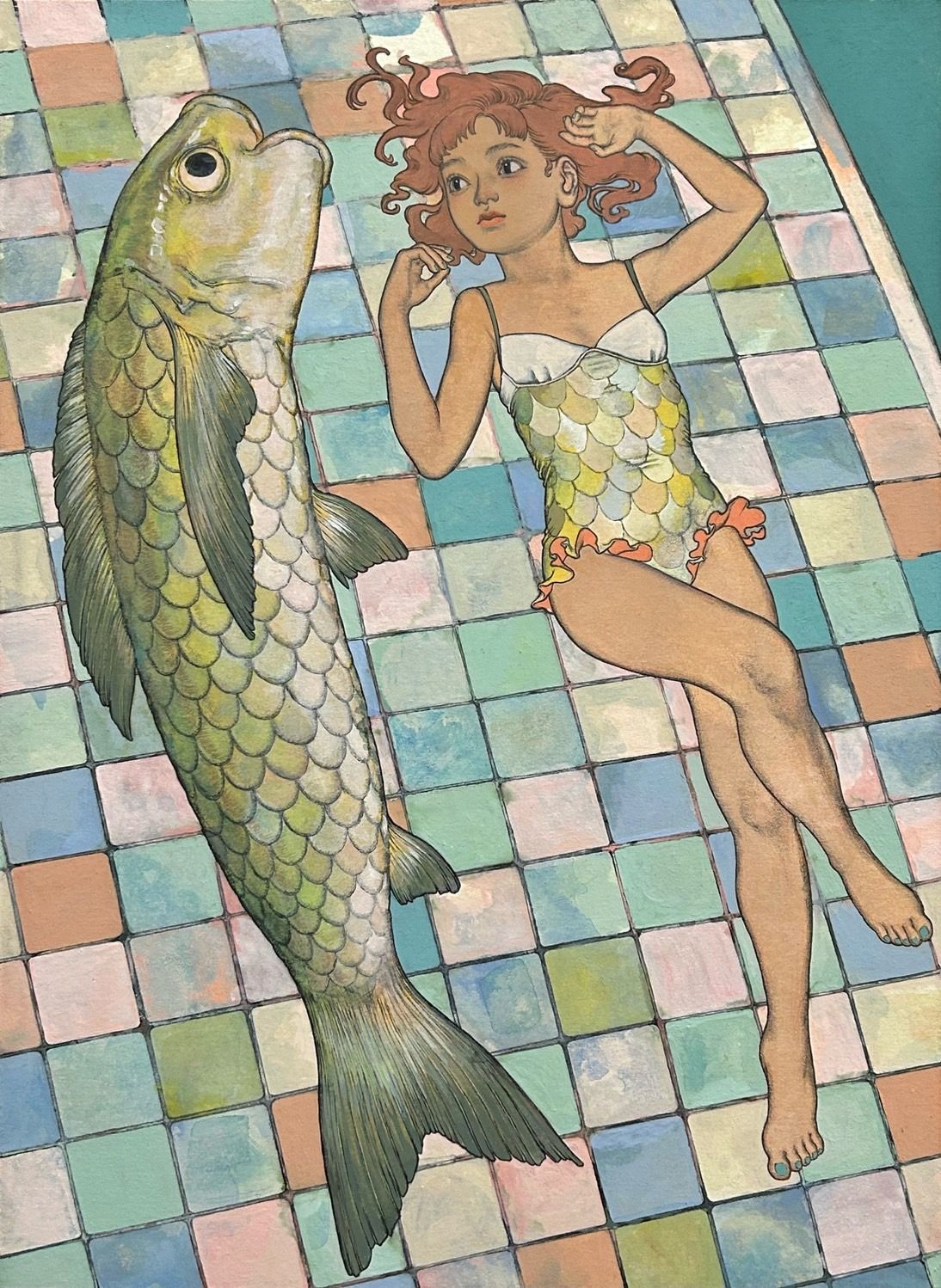 プールサイド by 田村日佳 / Nikka TAMURA | Art Scenes アート