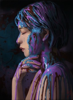★米村太一「視線」油彩ＳM号 真作保証　リアリズム期待の実力画家　猫画の最高傑作 米村太一の作品一覧 | Art Scenes アートシーンズ | お気に入り