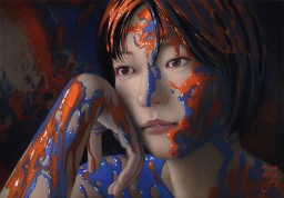 ★米村太一「視線」油彩ＳM号 真作保証　リアリズム期待の実力画家　猫画の最高傑作 米村太一 「視線」 動物画 油彩SM号 真作保証 リアリズム期待
