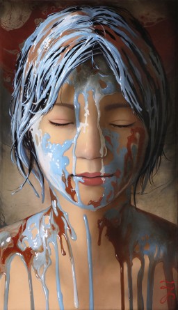 ★米村太一「視線」油彩ＳM号 真作保証　リアリズム期待の実力画家　猫画の最高傑作 米村太一の作品一覧 | Art Scenes アートシーンズ | お気に入り