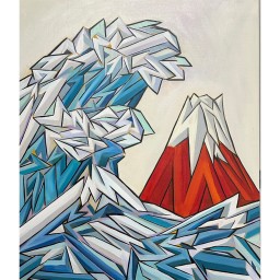 Big wave & Mt.Fuji by 大隈伸也 | Art Scenes | Find and