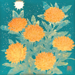 Golden river(blue) by 板垣夏樹 | Art Scenes | Find and collect