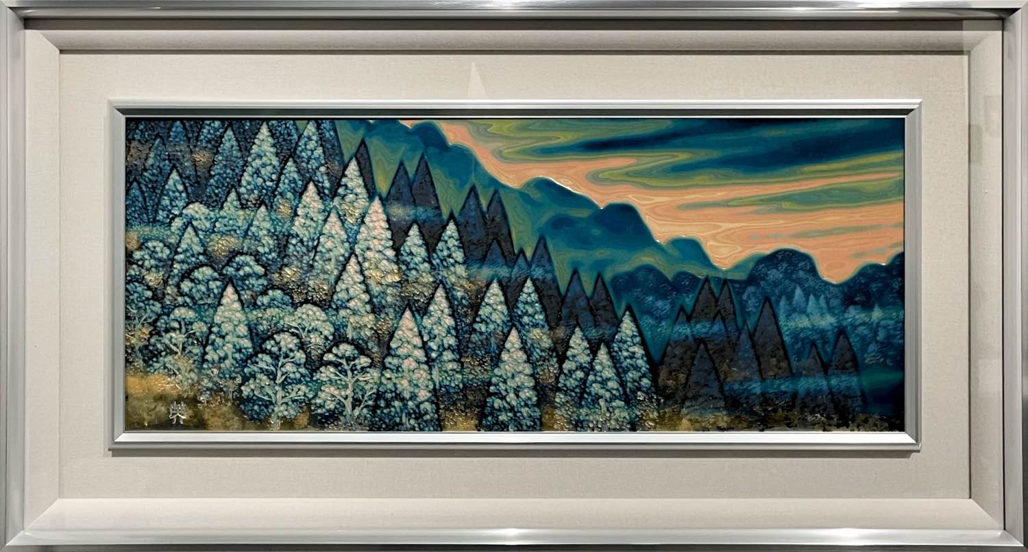 漆額「麓」青 by 豊澤英之 | Art Scenes | Find and collect your