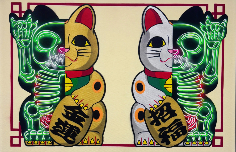 MANEKI-NEKO 50:50 DUO (GOLD&SILVER) v.2 by B.S.M Billy | Art