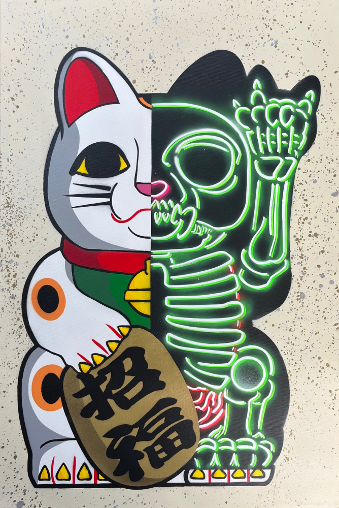 絵画 kitty-cornered\" Jun'ichiro Sekino: White Cat with Long Hair – Egenolf