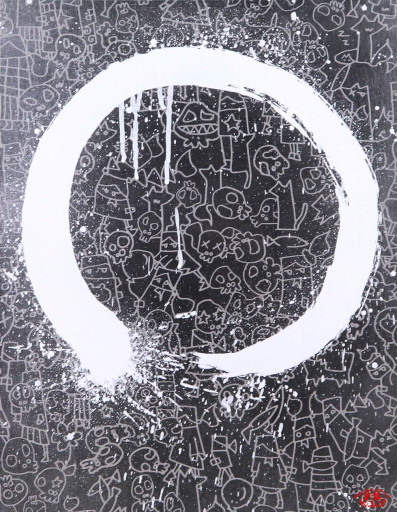 円相図 1057 銀 by 古家野 雄紀 | Art Scenes アートシーンズ